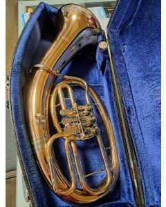 Bariton Cerveny, 3ventilig, Goldmessing