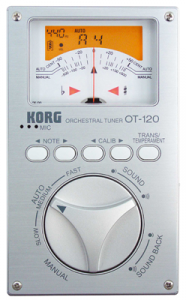 KORG Stimmgerät, Chromatisch, OT-120, silberatic Tuner